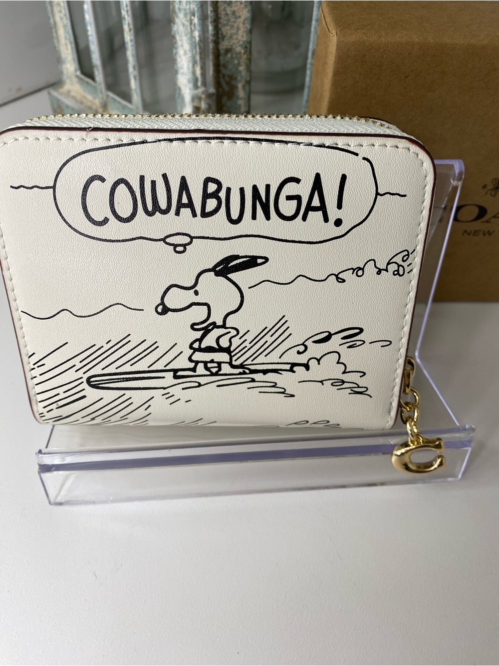 Coach x Peanuts Snoopy Surf Zip Wallet